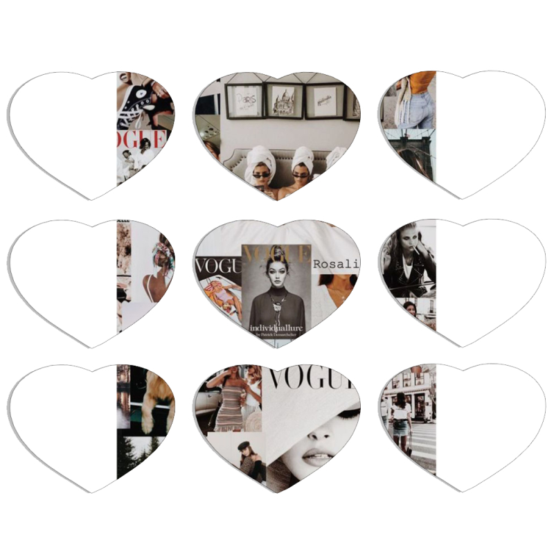 Магнитные фотопазлы Сердце 50 на 50 набор 9 штук 