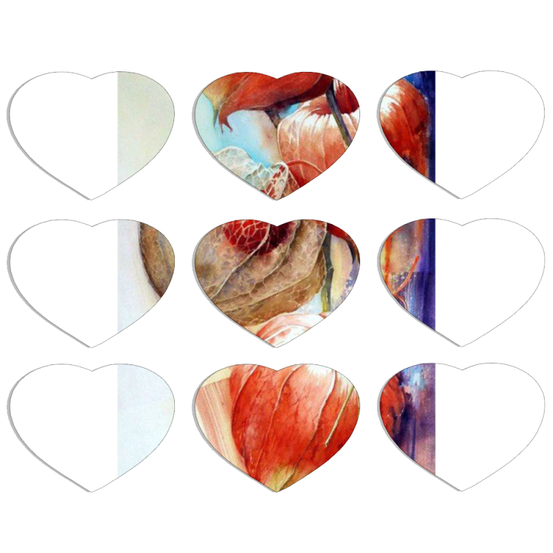 Магнитные фотопазлы Сердце 50 на 50 набор 9 штук 