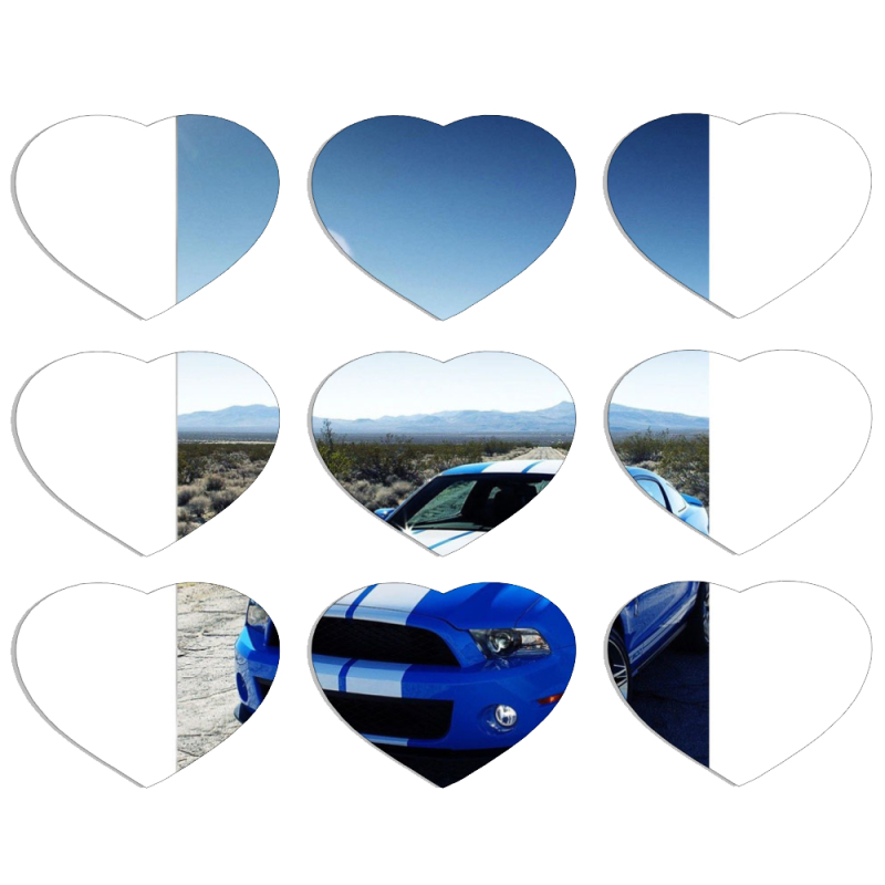 Магнитные фотопазлы Сердце 50 на 50 набор 9 штук 
