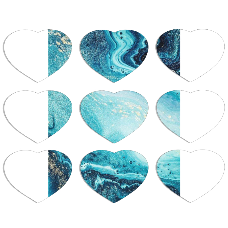 Магнитные фотопазлы Сердце 50 на 50 набор 9 штук 