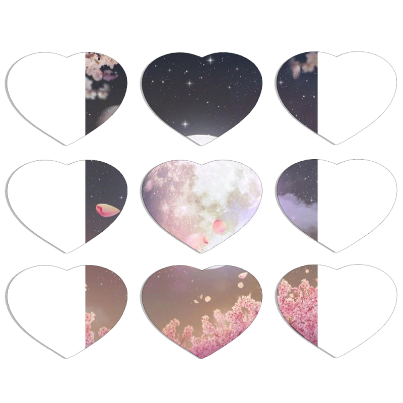 Магнитные фотопазлы Сердце 50 на 50 набор 9 штук 