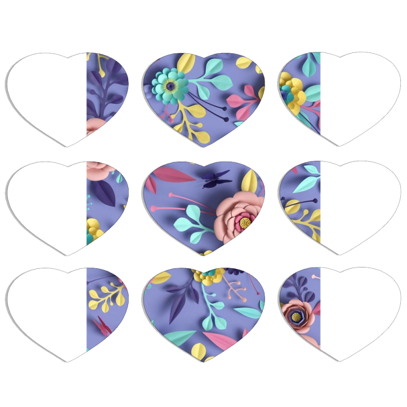 Магнитные фотопазлы Сердце 50 на 50 набор 9 штук 
