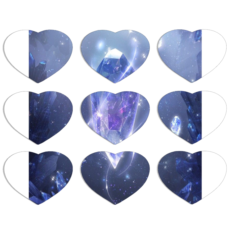 Магнитные фотопазлы Сердце 50 на 50 набор 9 штук 