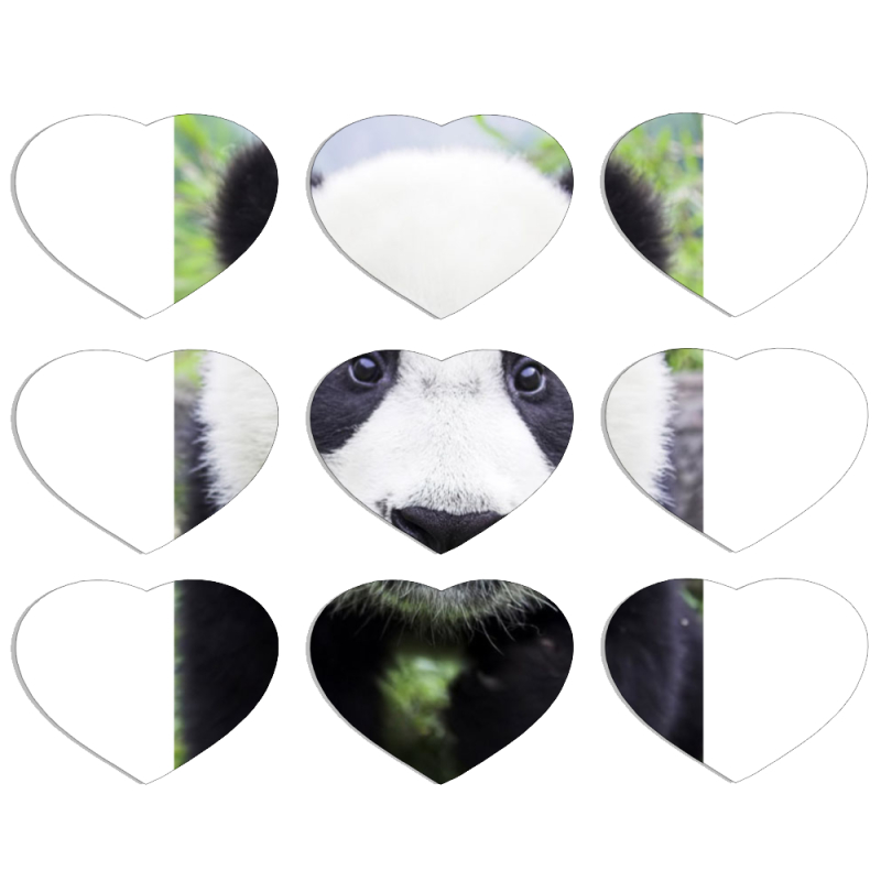 Магнитные фотопазлы Сердце 50 на 50 набор 9 штук 