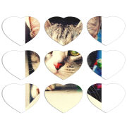 Магнитные фотопазлы Сердце 50 на 50 набор 9 штук 