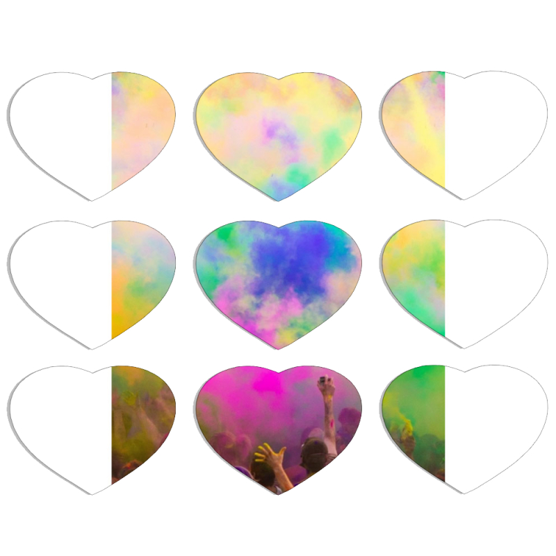 Магнитные фотопазлы Сердце 50 на 50 набор 9 штук 
