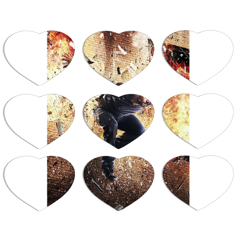 Магнитные фотопазлы Сердце 50 на 50 набор 9 штук 