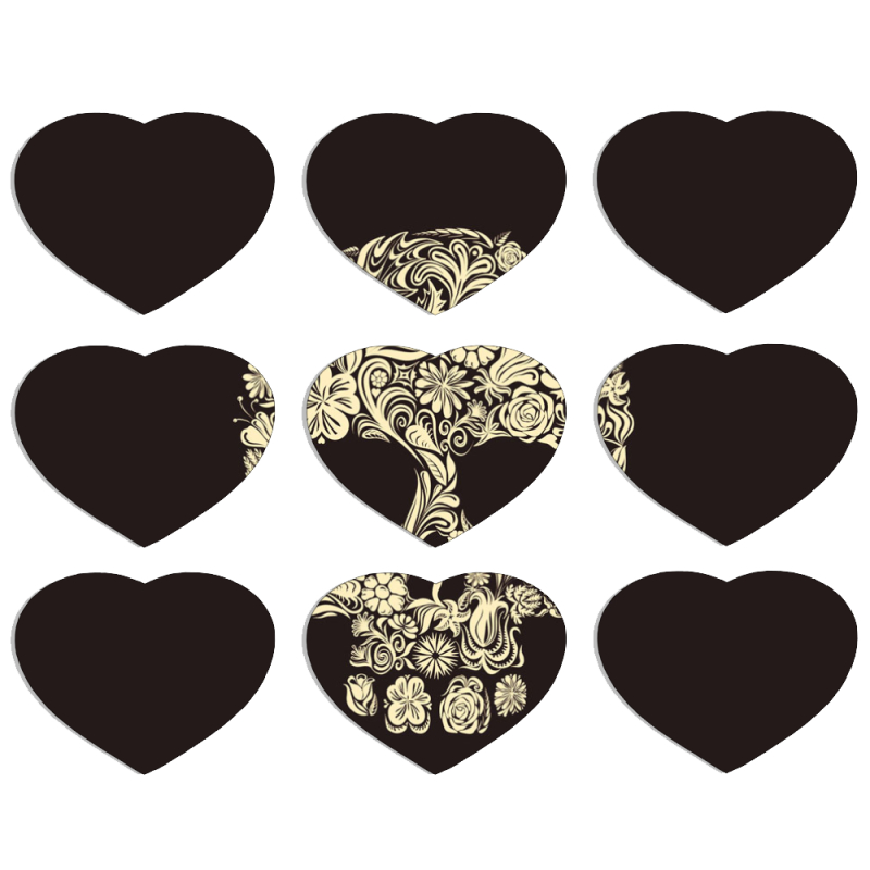 Магнитные фотопазлы Сердце 50 на 50 набор 9 штук 