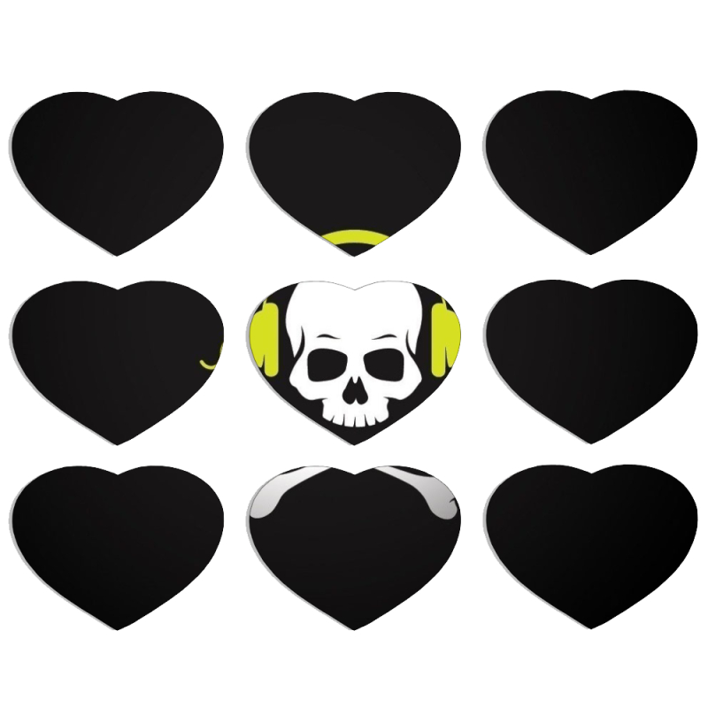 Магнитные фотопазлы Сердце 50 на 50 набор 9 штук 