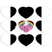 Магнитные фотопазлы Сердце 50 на 50 набор 9 штук 