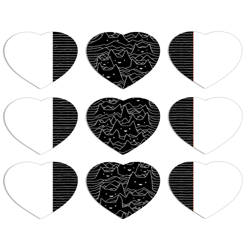 Магнитные фотопазлы Сердце 50 на 50 набор 9 штук 