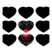 Магнитные фотопазлы Сердце 50 на 50 набор 9 штук 