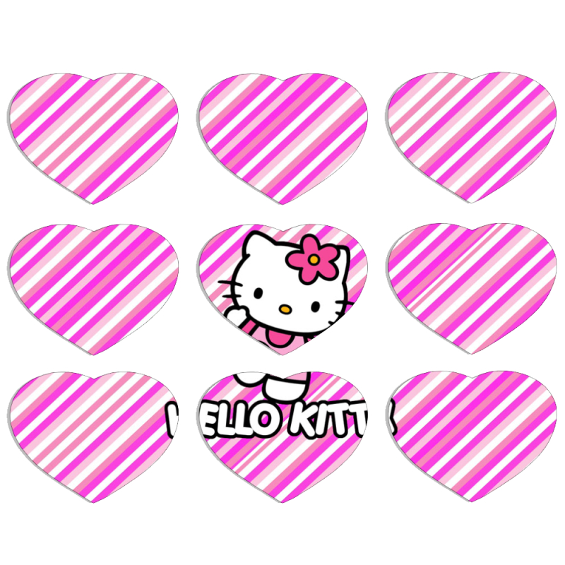 Магнитные фотопазлы Сердце 50 на 50 набор 9 штук 