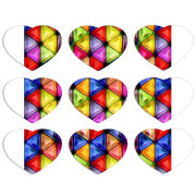 Магнитные фотопазлы Сердце 50 на 50 набор 9 штук 