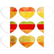 Магнитные фотопазлы Сердце 50 на 50 набор 9 штук 