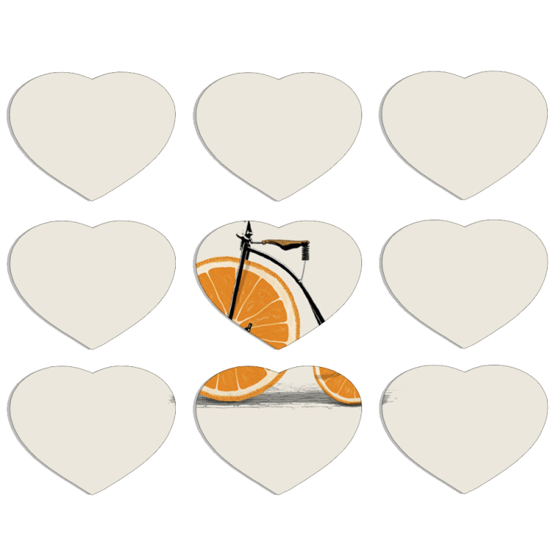 Магнитные фотопазлы Сердце 50 на 50 набор 9 штук 