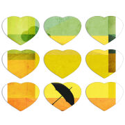 Магнитные фотопазлы Сердце 50 на 50 набор 9 штук 