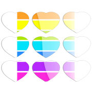 Магнитные фотопазлы Сердце 50 на 50 набор 9 штук 