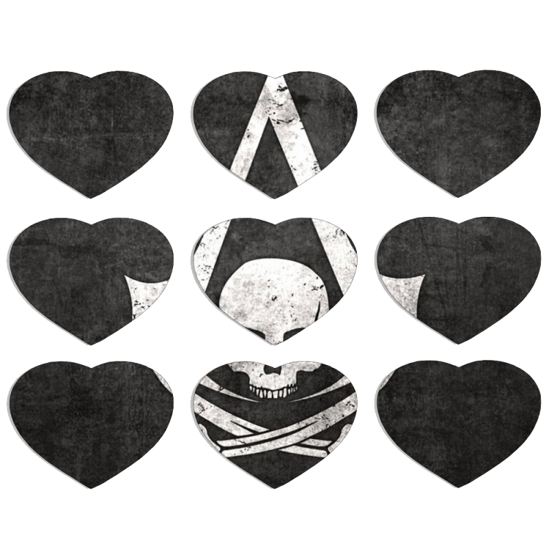 Магнитные фотопазлы Сердце 50 на 50 набор 9 штук 