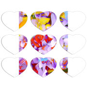 Магнитные фотопазлы Сердце 50 на 50 набор 9 штук 