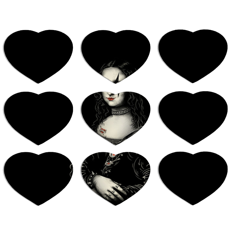 Магнитные фотопазлы Сердце 50 на 50 набор 9 штук 