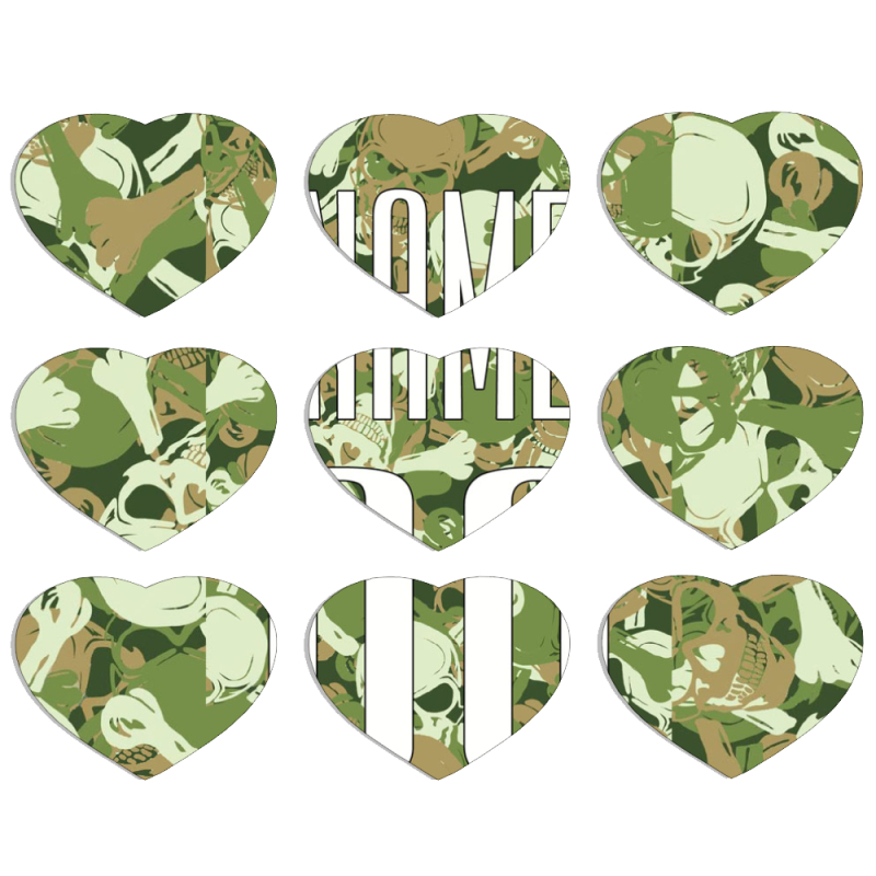 Магнитные фотопазлы Сердце 50 на 50 набор 9 штук 