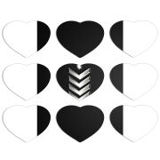 Магнитные фотопазлы Сердце 50 на 50 набор 9 штук 