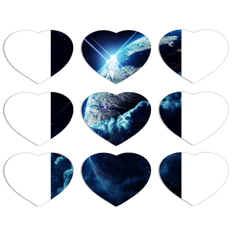 Магнитные фотопазлы Сердце 50 на 50 набор 9 штук Planet