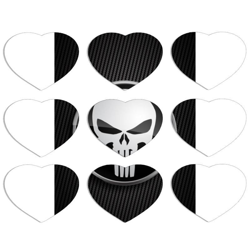 Магнитные фотопазлы Сердце 50 на 50 набор 9 штук 