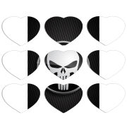 Магнитные фотопазлы Сердце 50 на 50 набор 9 штук 