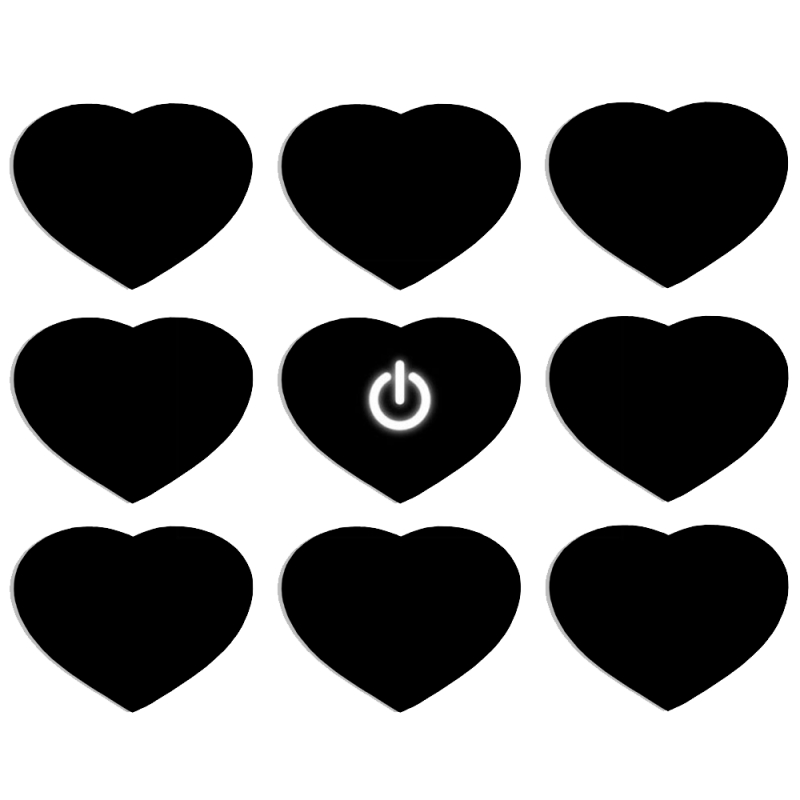 Магнитные фотопазлы Сердце 50 на 50 набор 9 штук 