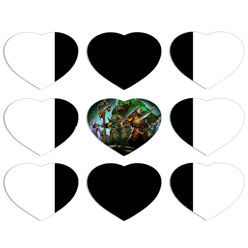 Магнитные фотопазлы Сердце 50 на 50 набор 9 штук 