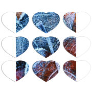 Магнитные фотопазлы Сердце 50 на 50 набор 9 штук 