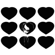 Магнитные фотопазлы Сердце 50 на 50 набор 9 штук 