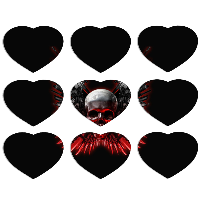Магнитные фотопазлы Сердце 50 на 50 набор 9 штук 