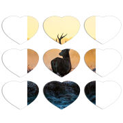 Магнитные фотопазлы Сердце 50 на 50 набор 9 штук 