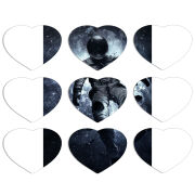Магнитные фотопазлы Сердце 50 на 50 набор 9 штук 