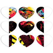 Магнитные фотопазлы Сердце 50 на 50 набор 9 штук 