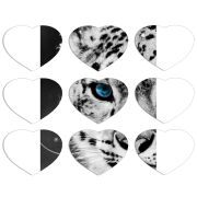 Магнитные фотопазлы Сердце 50 на 50 набор 9 штук 