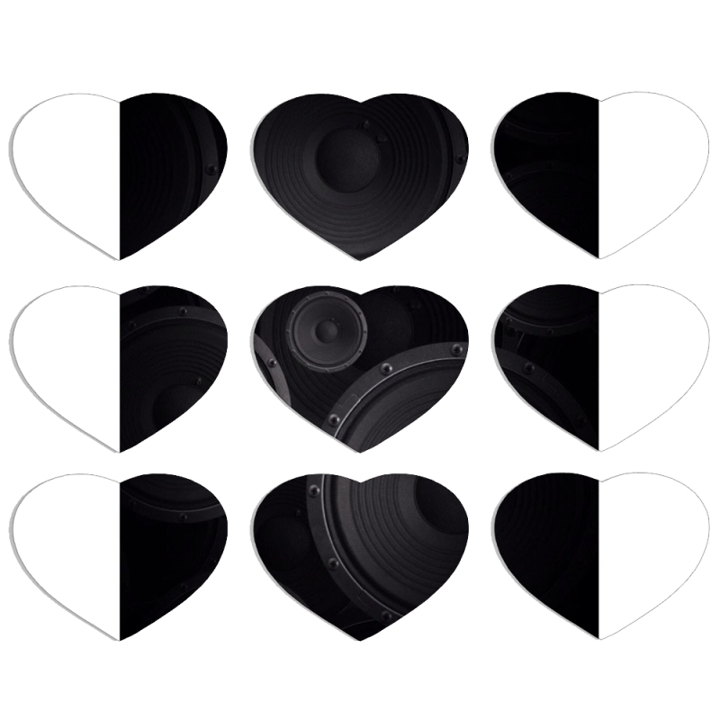 Магнитные фотопазлы Сердце 50 на 50 набор 9 штук 