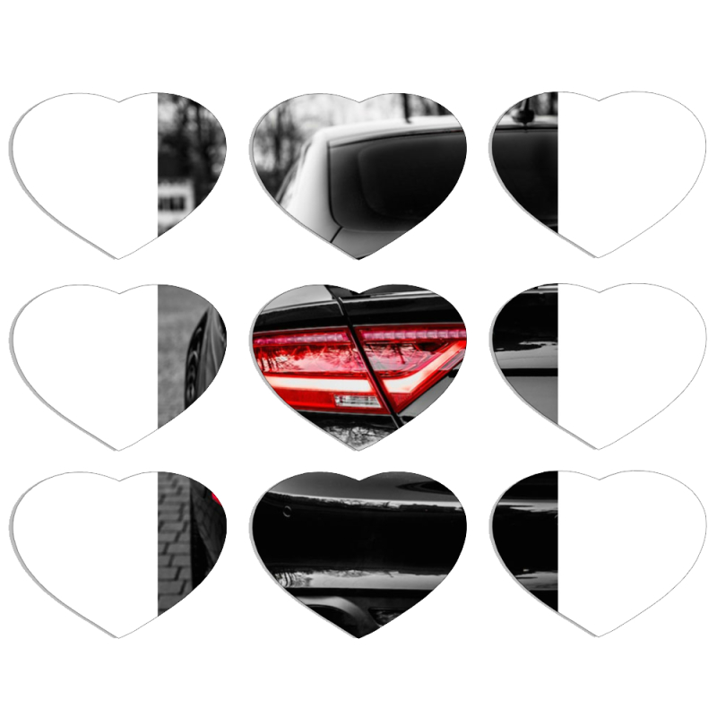 Магнитные фотопазлы Сердце 50 на 50 набор 9 штук Audi A7