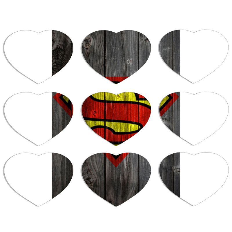 Магнитные фотопазлы Сердце 50 на 50 набор 9 штук 