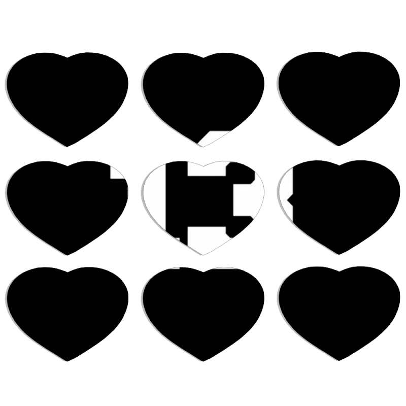 Магнитные фотопазлы Сердце 50 на 50 набор 9 штук 13