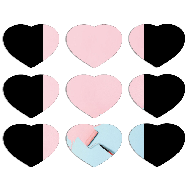 Магнитные фотопазлы Сердце 50 на 50 набор 9 штук 