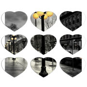 Магнитные фотопазлы Сердце 50 на 50 набор 9 штук 