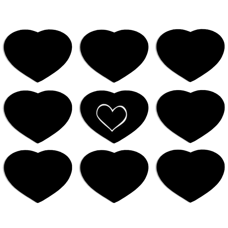 Магнитные фотопазлы Сердце 50 на 50 набор 9 штук 