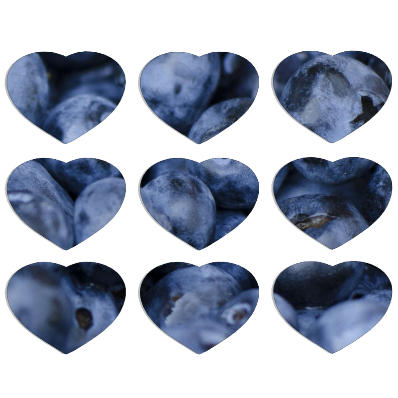 Магнитные фотопазлы Сердце 50 на 50 набор 9 штук 