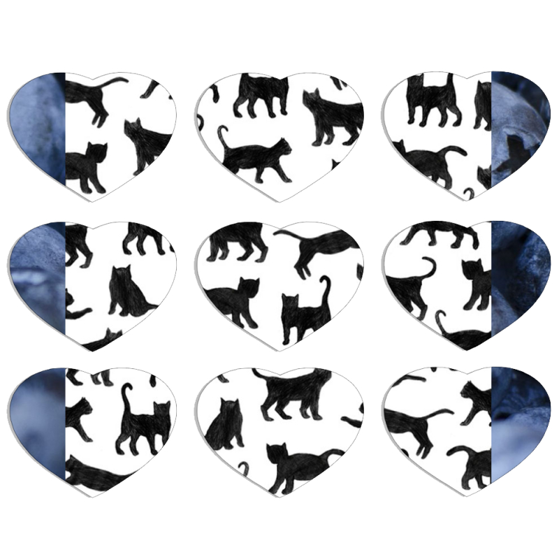 Магнитные фотопазлы Сердце 50 на 50 набор 9 штук 