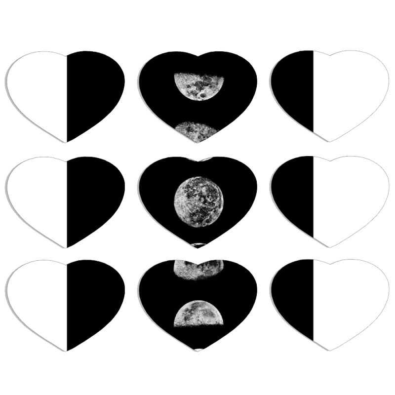 Магнитные фотопазлы Сердце 50 на 50 набор 9 штук 