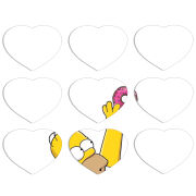 Магнитные фотопазлы Сердце 50 на 50 набор 9 штук 